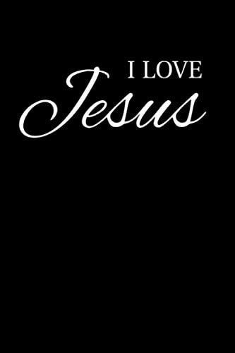 i love jesus Christian Notebook: Inspirationa notebook black and white journal lined notebook gift study notes: I love Jesus Christian