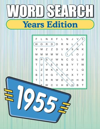 Word Search 1955: Word Find Book For Adults
