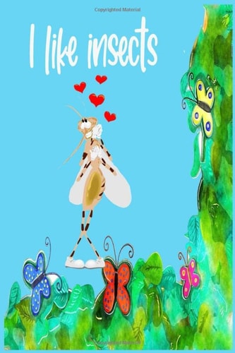 I Like Insects, a Notebook for Anyone Who Loves Insects Notebook / Journal / Gift / Insects / Fun/ Summer