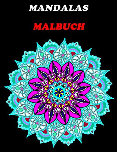 Mandalas Malbuch Mandala Schwarzer Hintergrund ,Mandala Ist ein Guter Weg Zum Stressabbau