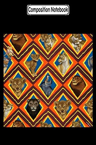 Composition Notebook: Lion King Characters Diamond Pattern All-Over-Print Tank Top Journal/Notebook Blank Lined Ruled 6x9 100 Pages