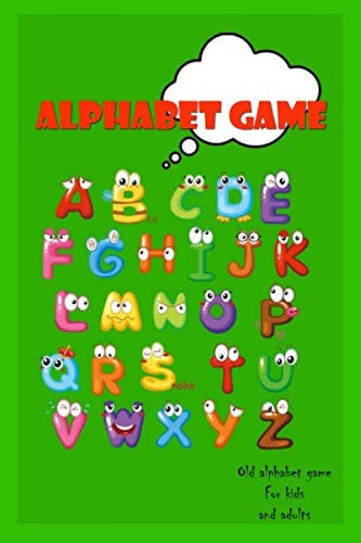 Alphabet game notebook: more than two players game for kids and adults (green)
