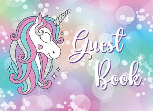 Guest Book Unicorn Guest Book for Birthday Party Or Baby Shower