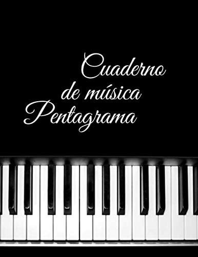 Cuaderno de música pentagrama piano: Libreta de musica, 12 pentagramas por pagina (Spanish Edition)