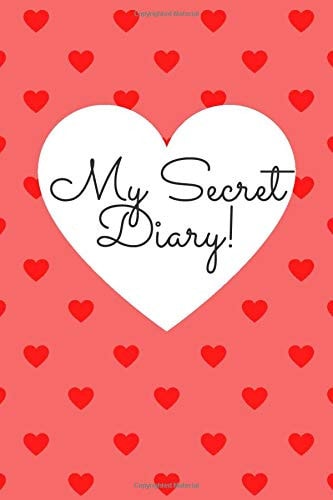 Sweet Pattern Diary (Notebook, Journal, Planner): 110 Pages, 6x9, Red Hearts for Girls (Patterns)