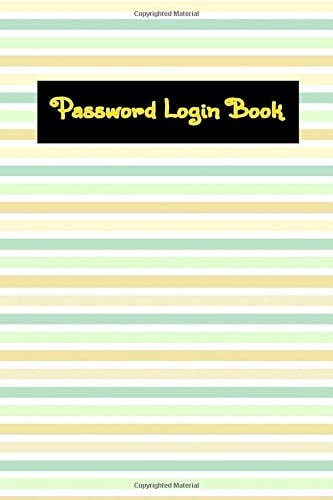 Password Login Book Alphabatized Password Book 108 Page Matte Cover Design White Paper Sheet Size 6x9 Inch ~ Cover - Tracker # Gift Very Fast Prints