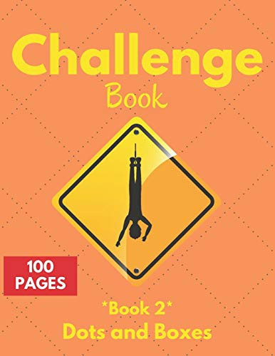 Challenge Book Game Book for Kids and Adults - Classic Pen and Paper Games - Dotes and Boxes Game Book - 100 Page - 2 Players Challenge