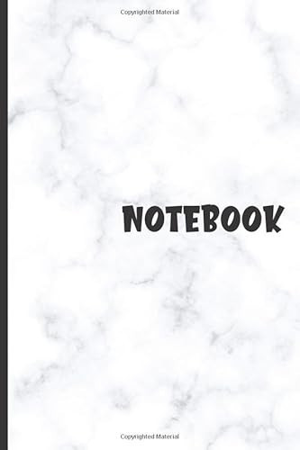NOTEBOOK: Unlined Notebook- Marble Cover