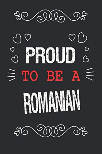 Proud To Be A Romanian: Elegant Classic Initial Monogram Gold Letter A Notebook Alphabetical Journal for Writing & Notes, Personalized Diary Gift for Men & Women (6x9 120 Ruled Pages blak Cover)