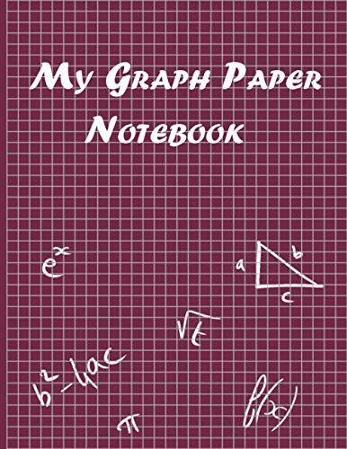 Graph Paper Notebook 100 pages Large, 8.5 x 11 composition for maths, sciences,...
