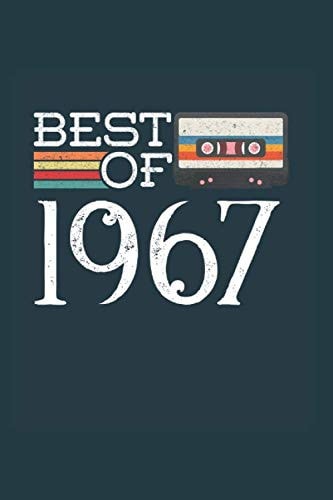 Best Of 1967: Cool Animated Design best for thos who are born in 1967 Notebook Composition Book Novelty Gift (6"x9") Dot Grid Notebook to write in