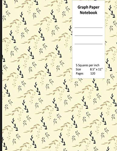Graph Paper Composition Notebook: Quad Ruled 5 squares per inch, Math and Science Composition Notebook for Student and Teacher, Graphing Notebook, Large (8.5” x 11”)