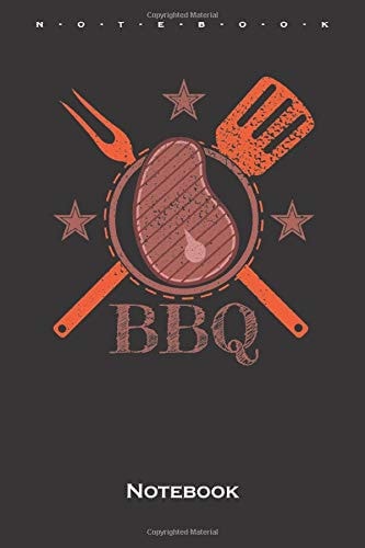 BBQ steak and grill cutlery Notebook: Checkered Journal/Logbook for Fans and friends of roasting over an open flame