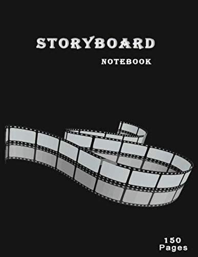 Storyboard Notebook 150 Pages: Matte Black 16:9, 8.5"x11" US Letter, Sketches, For Filmmakers, Directors, Advertisers, Animators, Screenwriters, Creative Media Content Creators & Cinema Artists