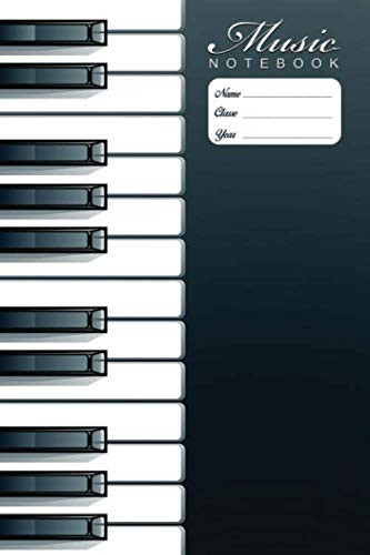 Piano Notebook Music Sheet Writing Stave Staff Manuscript Paper Exercise Book : 120 Pages: Piano lined notebook Music sheet : 120 Pages