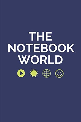 THE NOTEBOOK WORLD: Notebook Journal with Lined and Blank Pages