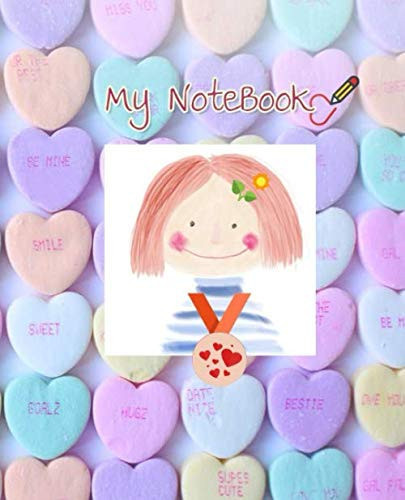 My Notebook: Lined Pastel notebook for girls -100 pages (7.5"x9.25)