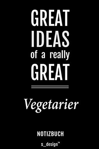 Notizbuch für Vegetarier: Originelle Geschenk-Idee [120 Seiten gepunktet Punkte-Raster blanko Papier] (German Edition)