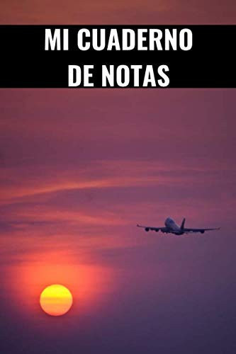 Mi cuaderno de notas: Para entusiastas de los aviones | Cuaderno de calidad | Magnífico diseño | cuaderno fácil de llenar (Spanish Edition)
