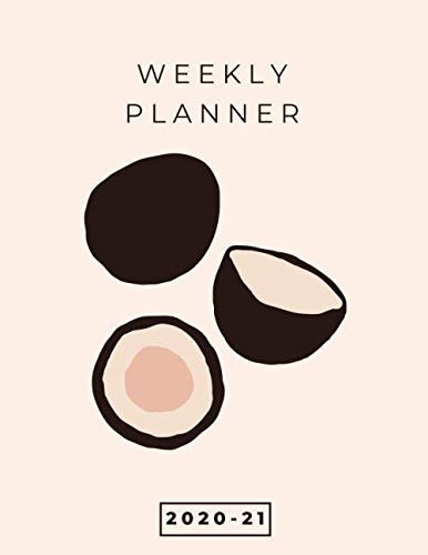 2020-21 Weekly Planner - Academic Weekly & Monthly Planner (Neutral Coconut): July 2020 to June 2021 - Goals, To Do List, and Agenda for Home, School and Work - Organizer, Diary