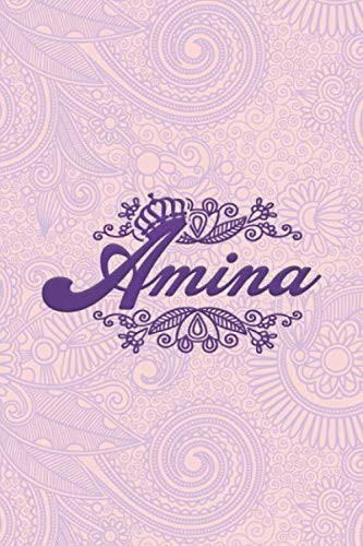 Amina- i'm Amina, nootbook: Ruled 6x9 - 100 pages Ruled writing journal lined. diary. notebook "Amina", a notebook. this notebook for "Amina", special ... name of "Amina" in the notebook cover.