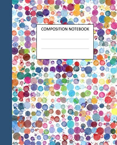 Composition Notebook: Beautiful Pattern Design Book with College Ruled Lined Pages With Margins School and Work Supplies for Boys Girls Men Women Teens