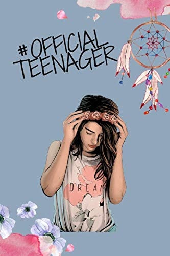 #OFFICIAL TEENAGER: Gratitude Journal With Beautiful Girl And Coloring For TeenGirls / Women - Creative Inspire With Prompts