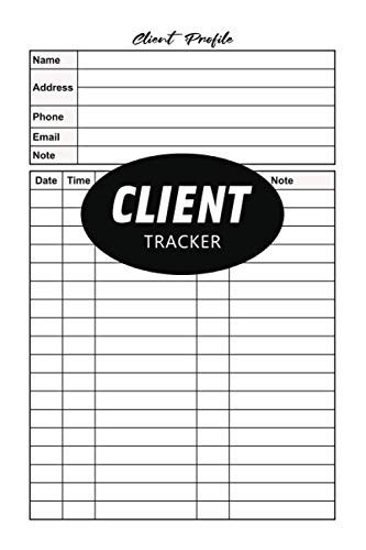 Client Profile Log Book: Customer Service Information - Index/Table of Content plus Client Tracker - Large 8.5" x 11"