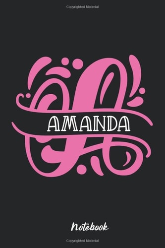 Amanda Notebook: Best Name Personalized Monogram Cute Journal for Girls and Women Wide Ruled Blank Pages Beautiful Gift (Amanda Personalized Gifts)