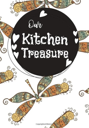 Our Kitchen Treasure: Family Cookbook Recipe Journal,A Blank Recipe Book to Write In Favorite Recipes and Meals, Recipe Keepsake Organizer | Gifts ... Cookbook | Gifts For My Granddaughter |