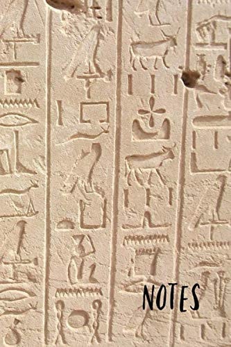 Notes: Ancient Egypt Hieroglyphics Pharaohs Egypt Luxor Karnak Homework Book Notepad Notebook Composition and Journal Gratitude Dot Diary