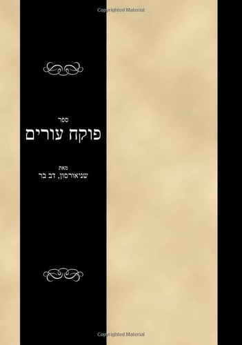 ספר פוקח עורים: Sefer Pokeach Ivrim (Yiddish Edition)