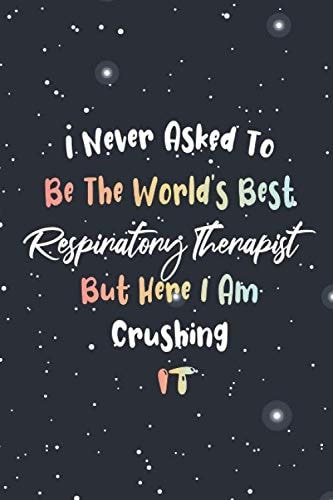 The World's Best Respiratory Therapist: Heart love Respiratory Therapist notebook journal gift idea for women practitioner coworker Respiratory ... 6x9 blank lined matte Notebook for note