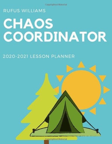 Chaos Coordinator: Teacher Planner Calendar | Perfect Appreciation Gift For a Teacher