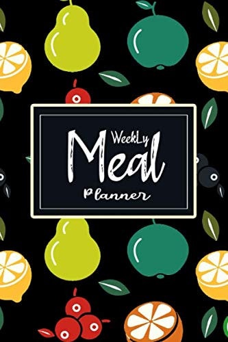 Weekly Meal Planner Fruity Cover 52 Weeks of Menu Planning Pages with Weekly Grocery Shopping List: 1-Year Family Meal Planning Notebook- Pineapple Pattern