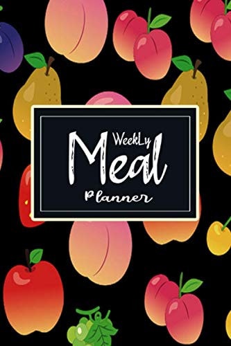 Weekly Meal Planner 52 Weeks of Menu Planning Pages with Weekly Grocery Shopping List: 1-Year Family Meal Planning Notebook- Fruit Pattern