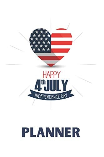Happy 4th July Independence Day Planner A Productivity Journal Daily Work Task Checklist, Daily Task Planner, Checklist Planner School Home Office Time Management