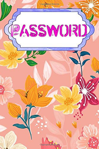 Password Log Books: Website Log In And Password Keeper 120 Pages Size 6x9" Glossy Cover Design Cream Paper Sheet ~ Address - Internet # Removable Standard Print.