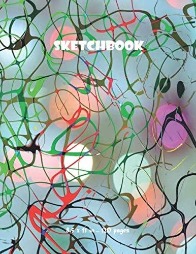 SketchBook for Scribble Colored Sketch Book Notebook for Sketching Or Scribble, Best for Watercolor and Colored Pencils,120 Pages, 8. 5x11 Interior High-Quality White Paper. (Cover Vol. 7)