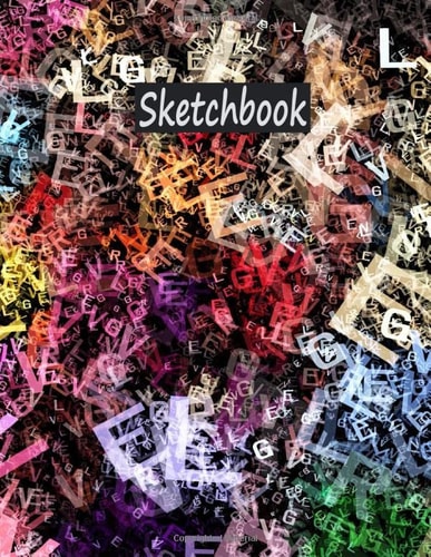 SketchBook for Scribble Colored Sketch Book Notebook for Sketching Or Scribble, Best for Watercolor and Colored Pencils,120 Pages, 8. 5x11 Interior High-Quality White Paper. (Cover Vol. 13)