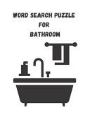 Word Search Puzzle for Bathroom Amazing Bathroom Word Search Suitable for All Ages and Skills