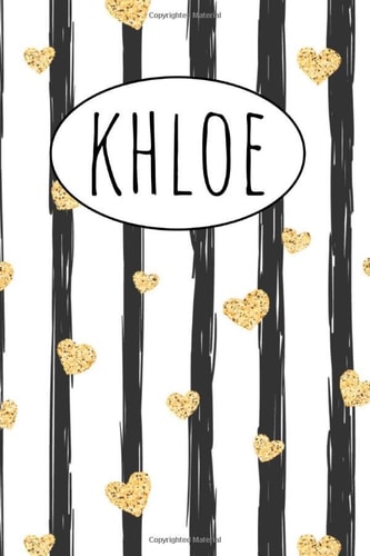 Khloe: Gift present Homework Book Notepad Notebook Composition and Journal Gratitude Dot Diary