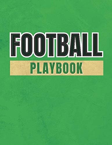 Football Playbook: Football Coach Notebook with Field Diagrams for Drawing Up Plays, Creating Drills, and Scouting; 100 Pages Sized 8.5" x 11" Inches