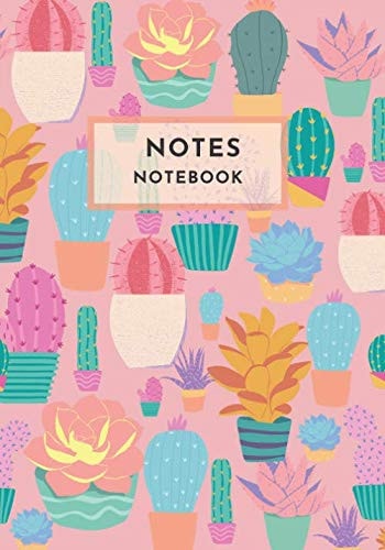 Cactus Soft Cover Notebook: Dot Grid Notebook/ Diary - Large (7 x 10 inches) - 120 Pages