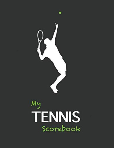 My Tennis Scorebook: Tennis Game Record Keeper Book, Tennis score cards, Record singles or doubles play, Size 8.5 x 11 Inch, 100 Pages matte finition