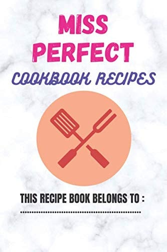 Cookbook Recipes Lady Perfect for cooking lovers and food tasters, Chefs Men and Women , 100 Pages , 6 * 9 in