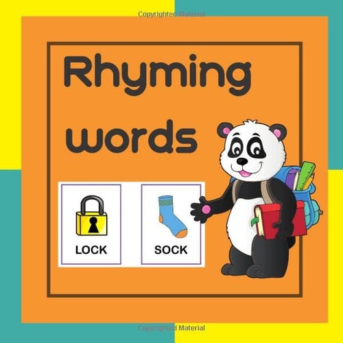Rhyming words: Picture Puzzle Book