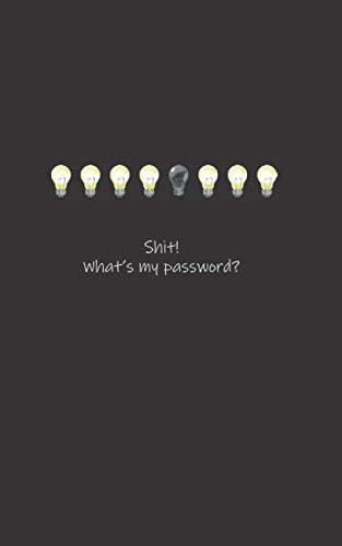 Shit! What's my password?: Internet Username and Password Notebook