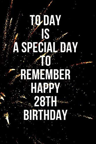 TODAY IS A SPECIAL DAY TO REMEMBER HAPPY 28TH BIRTHDAY: 28TH BIRTHDAY