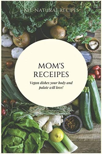 Recipe Keepsake Book| Mom's Recipes| Blank recipe journal- family cookbook, journal, notebook